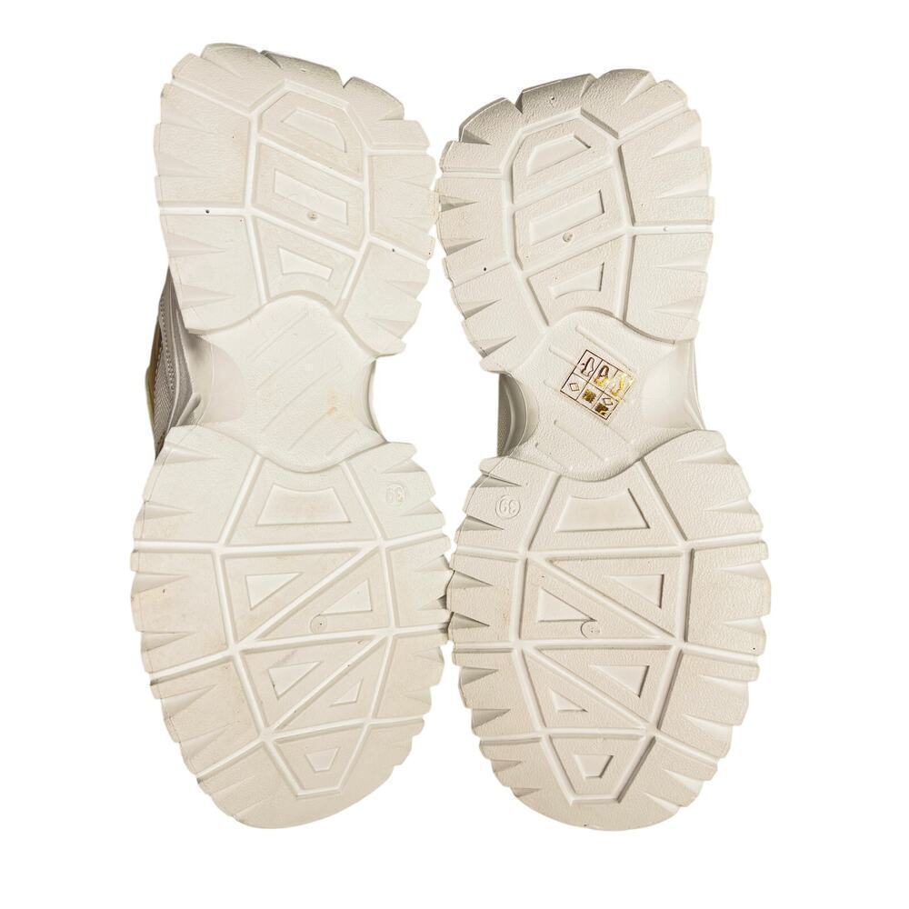 Cavalli class womens Chunky sneakers size 39 white/gold/leopard New - Picture 6 of 9
